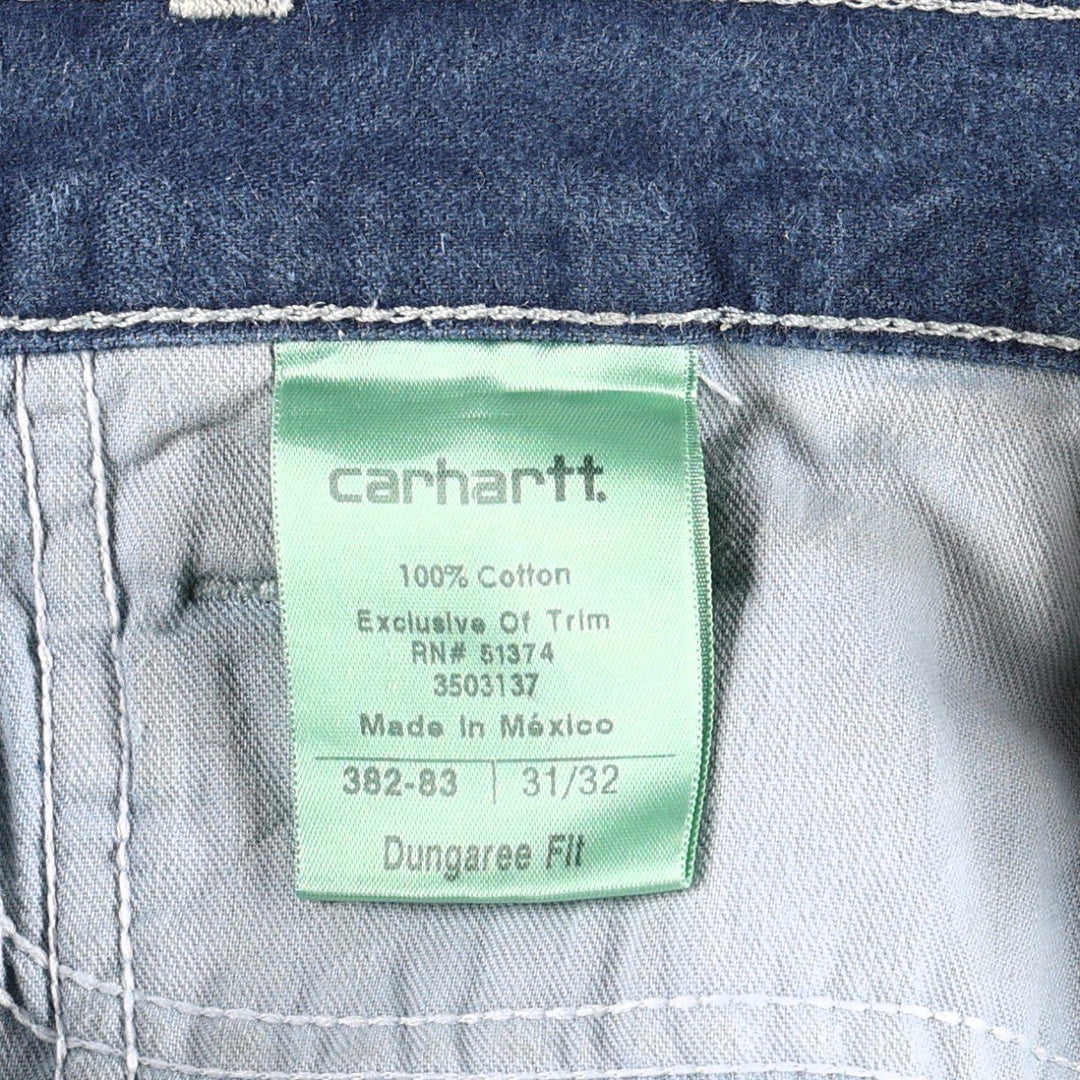 Carhartt Dungaree Fit Denim Painter Pants, Men's, W34 equivalent cotton blue type Vintage Second Hand