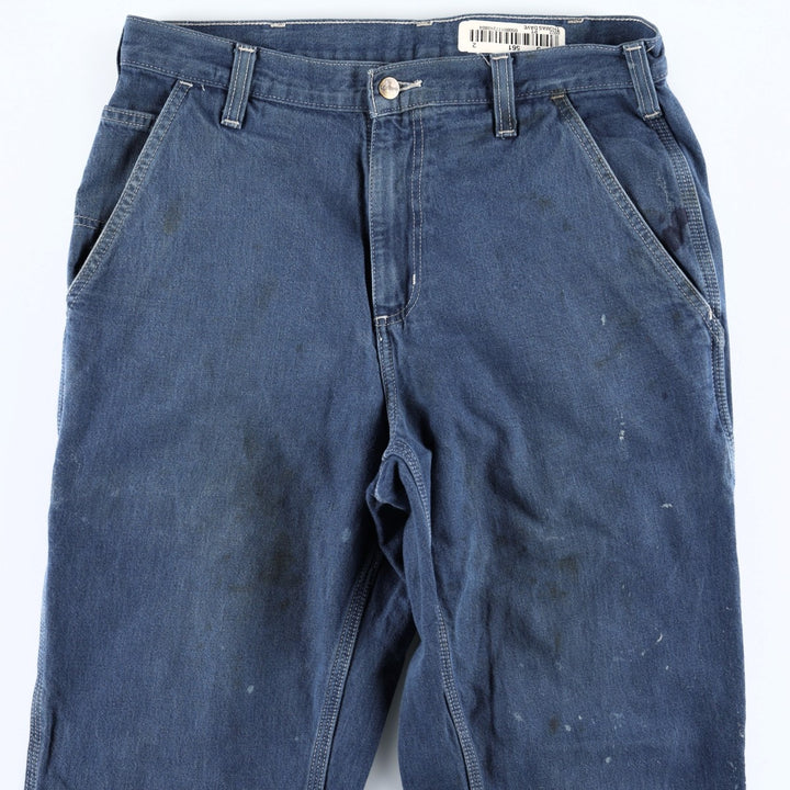 Carhartt Dungaree Fit Denim Painter Pants, Men's, W34 equivalent cotton blue type Vintage Second Hand