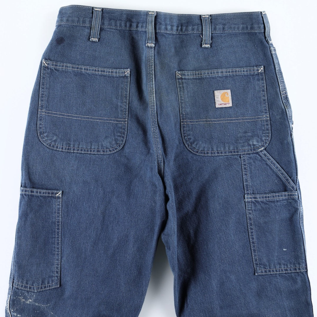 Carhartt Dungaree Fit Denim Painter Pants, Men's, W34 equivalent cotton blue type Vintage Second Hand