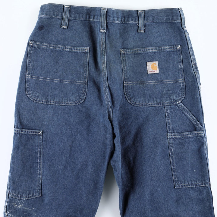 Carhartt Dungaree Fit Denim Painter Pants, Men's, W34 equivalent cotton blue type Vintage Second Hand