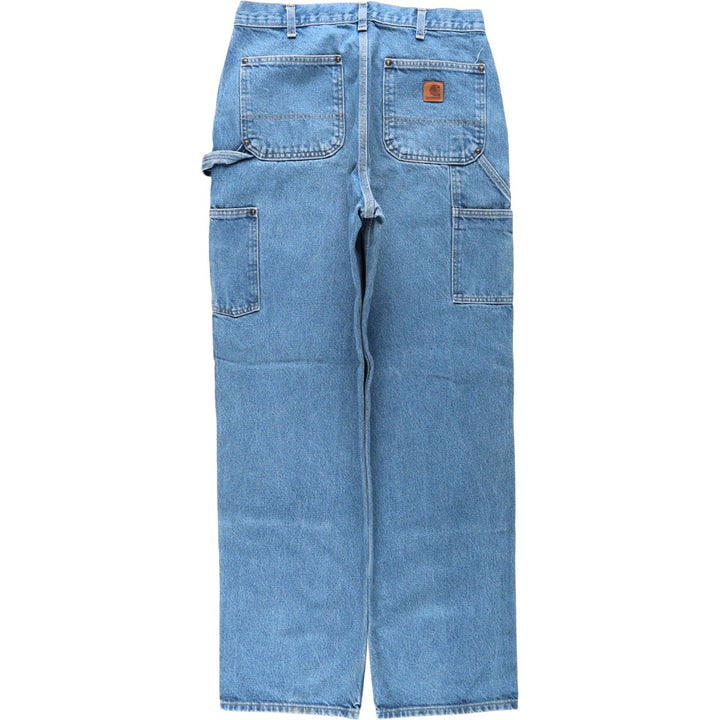 Carhartt Loose Original Fit Double Knee Denim Painter Pants, Men's W33 (approx.) cotton blue type Vintage Second Hand