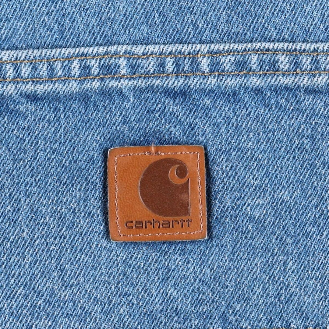 Carhartt Loose Original Fit Double Knee Denim Painter Pants, Men's W33 (approx.) cotton blue type Vintage Second Hand