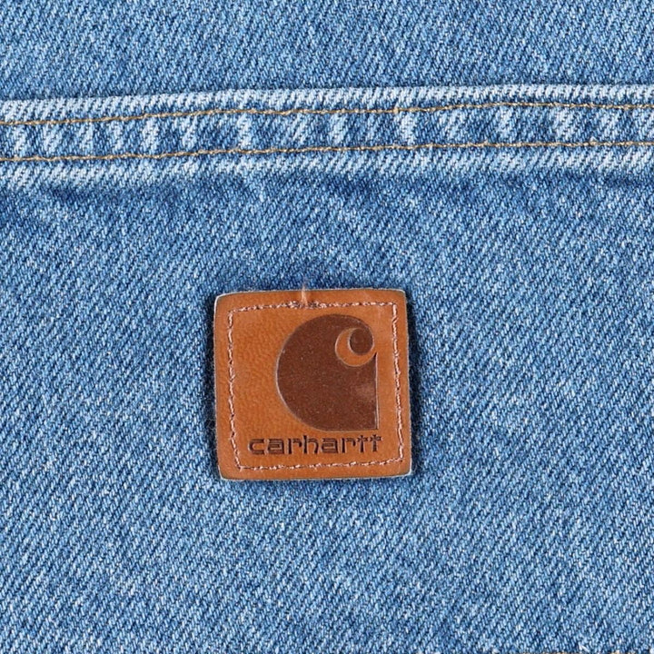 Carhartt Loose Original Fit Double Knee Denim Painter Pants, Men's W33 (approx.) cotton blue type Vintage Second Hand