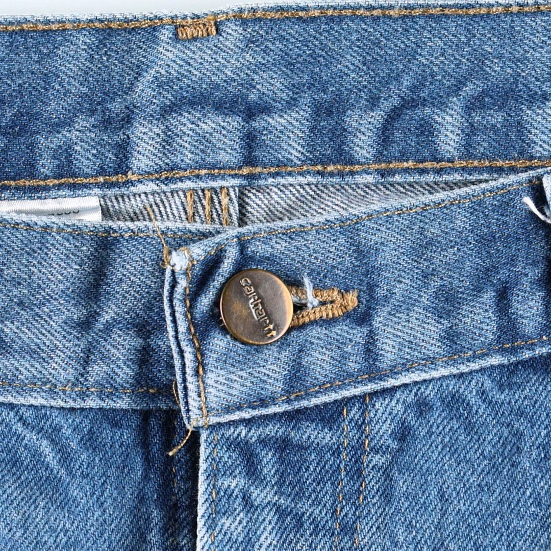 Carhartt Loose Original Fit Double Knee Denim Painter Pants, Men's W33 (approx.) cotton blue type Vintage Second Hand