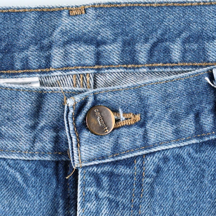 Carhartt Loose Original Fit Double Knee Denim Painter Pants, Men's W33 (approx.) cotton blue type Vintage Second Hand