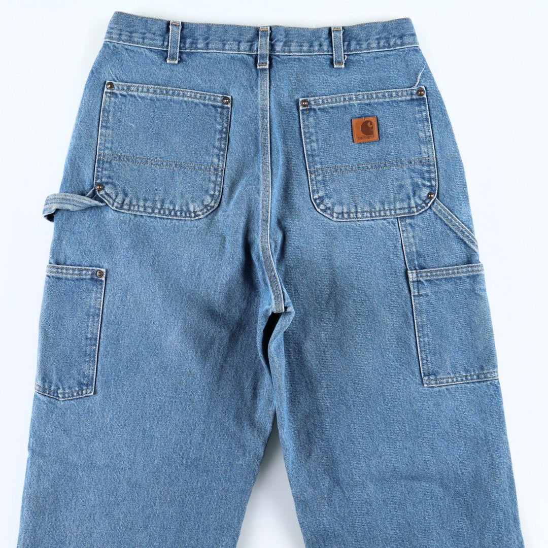 Carhartt Loose Original Fit Double Knee Denim Painter Pants, Men's W33 (approx.) cotton blue type Vintage Second Hand