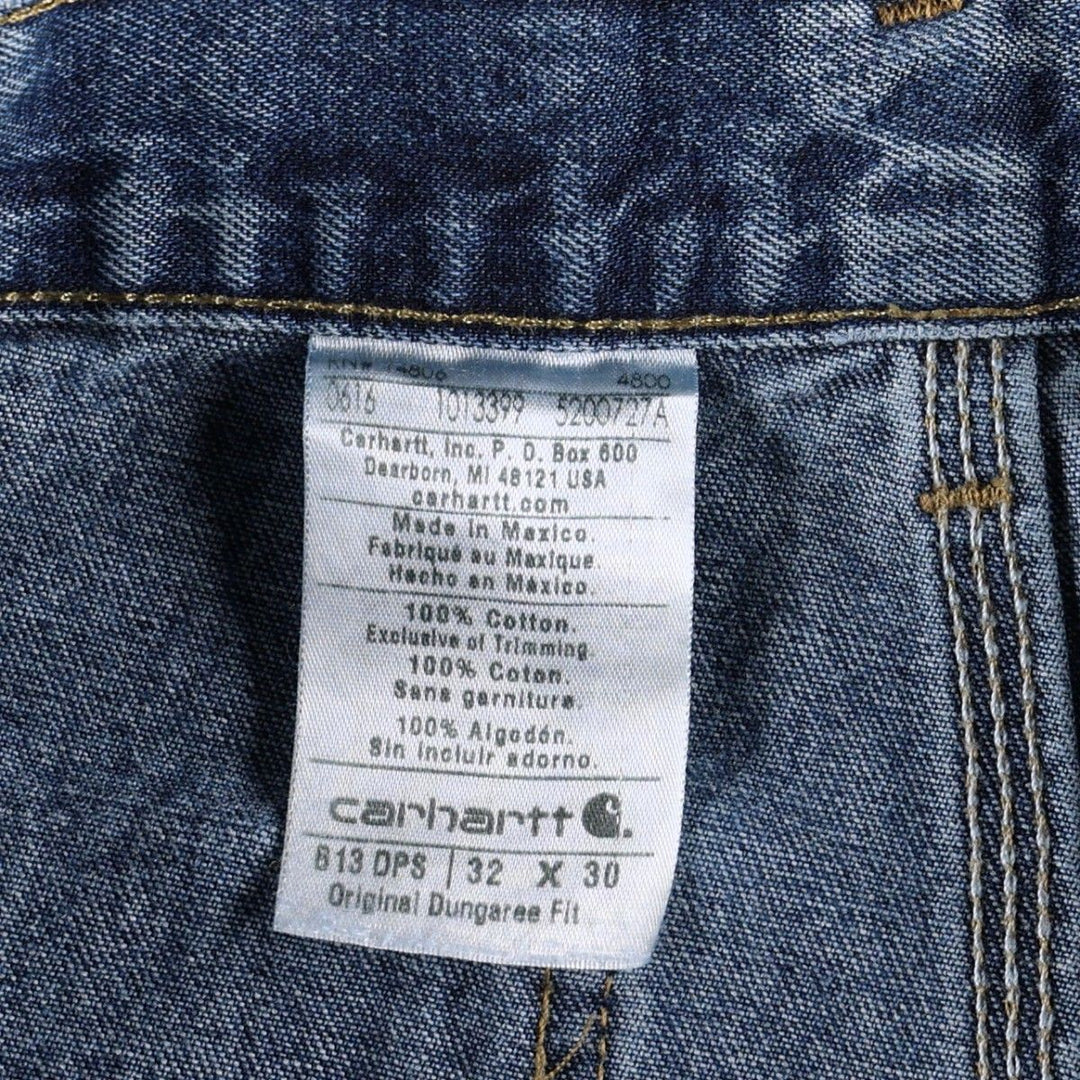 Carhartt Original Dungaree Fit Denim Painter Pants, Men's, Size W32 cotton blue type Vintage Second Hand