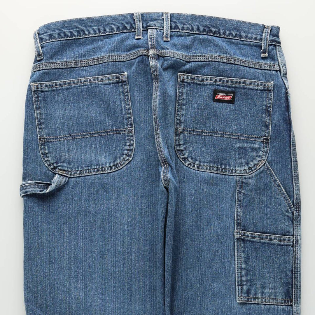Dickies denim painter pants for men, equivalent to w36 cotton blue type Vintage Second Hand