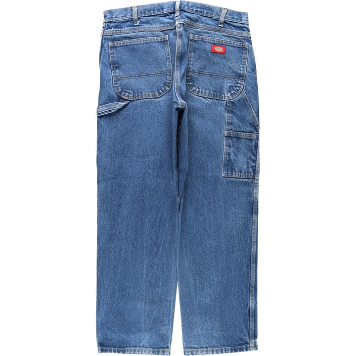 Dickies plain denim painter pants, men's size W35 (approx.) cotton blue type Vintage Second Hand