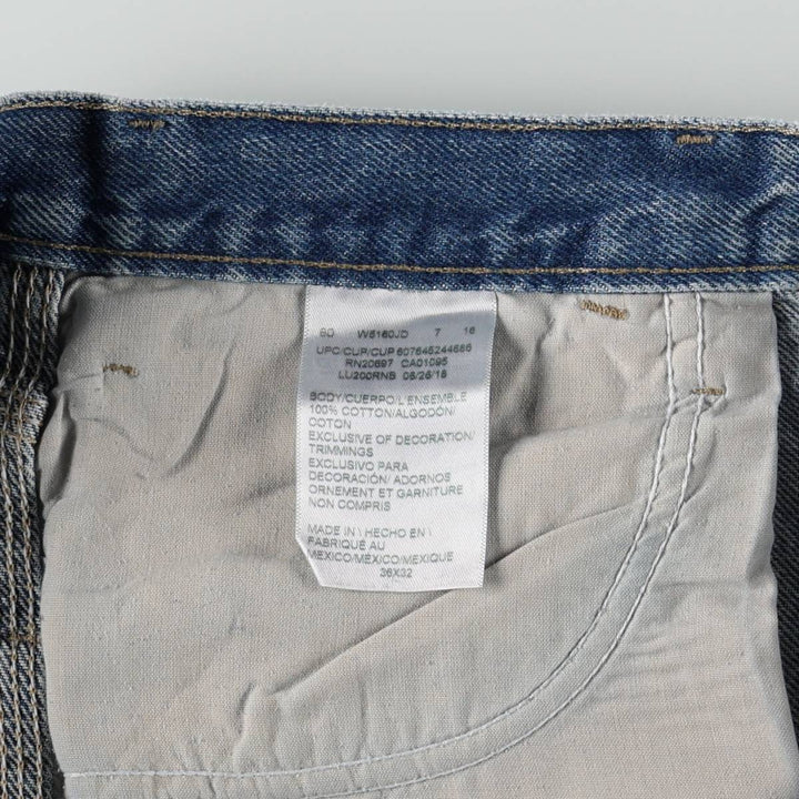 Dickies denim painter pants for men, equivalent to w36 cotton blue type Vintage Second Hand