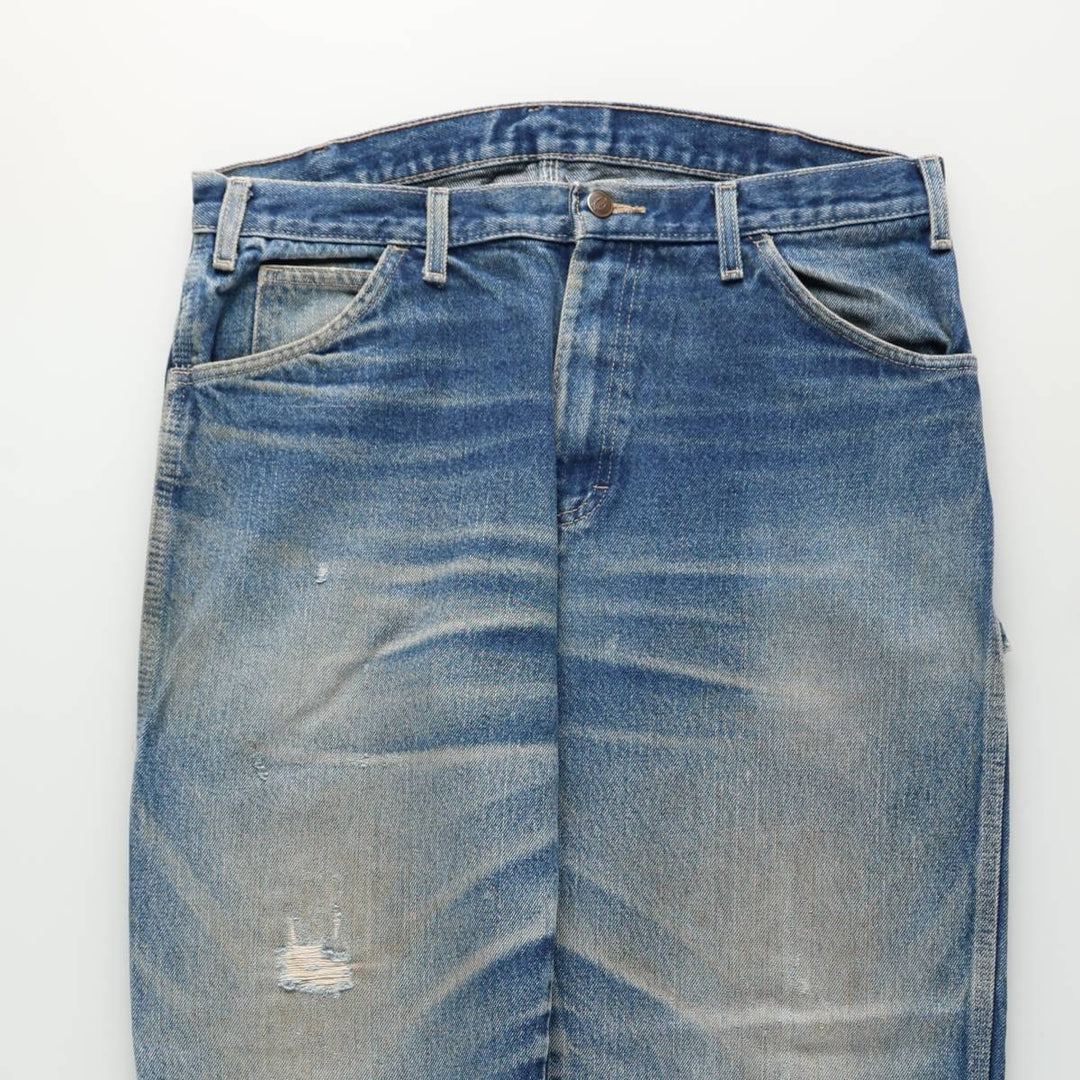 Dickies Relaxed Fit Denim Painter Pants, Men's W35 (approx.) cotton blue type Vintage Second Hand