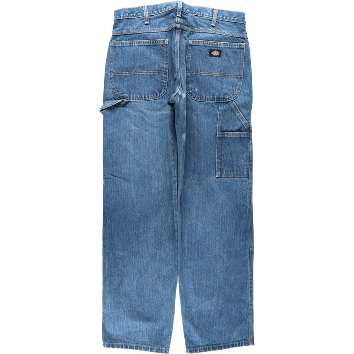 Dickies denim painter pants for men, equivalent to W34 cotton blue type Vintage Second Hand