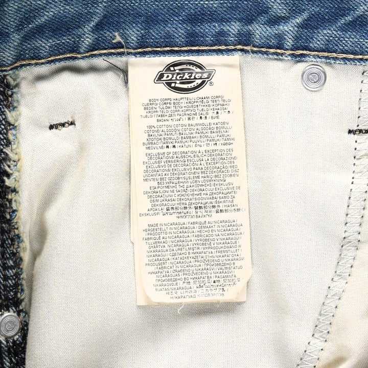 Dickies denim painter pants for men, equivalent to W34 cotton blue type Vintage Second Hand
