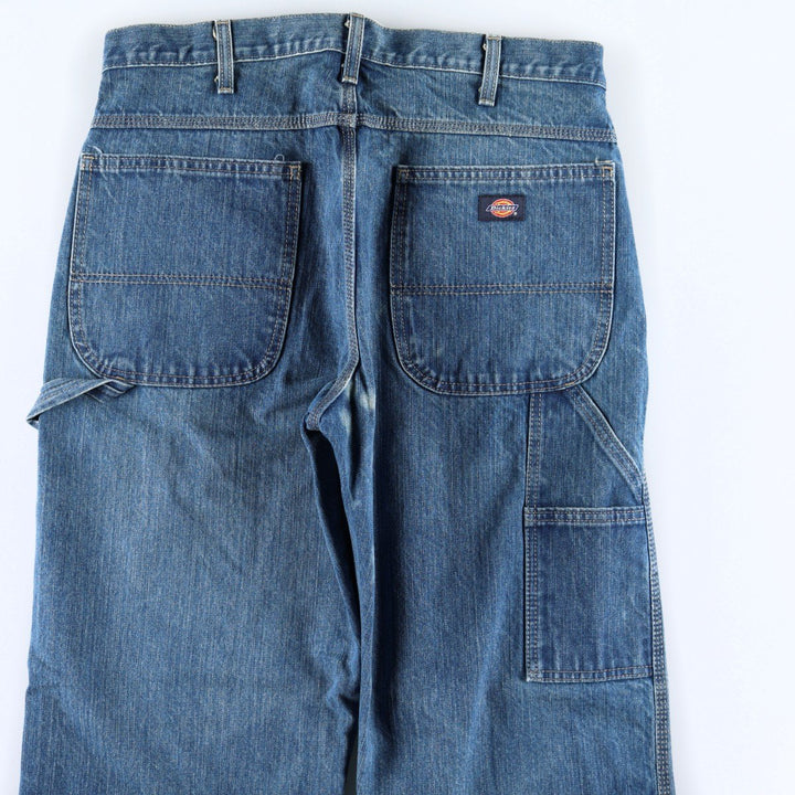 Dickies denim painter pants for men, equivalent to W34 cotton blue type Vintage Second Hand
