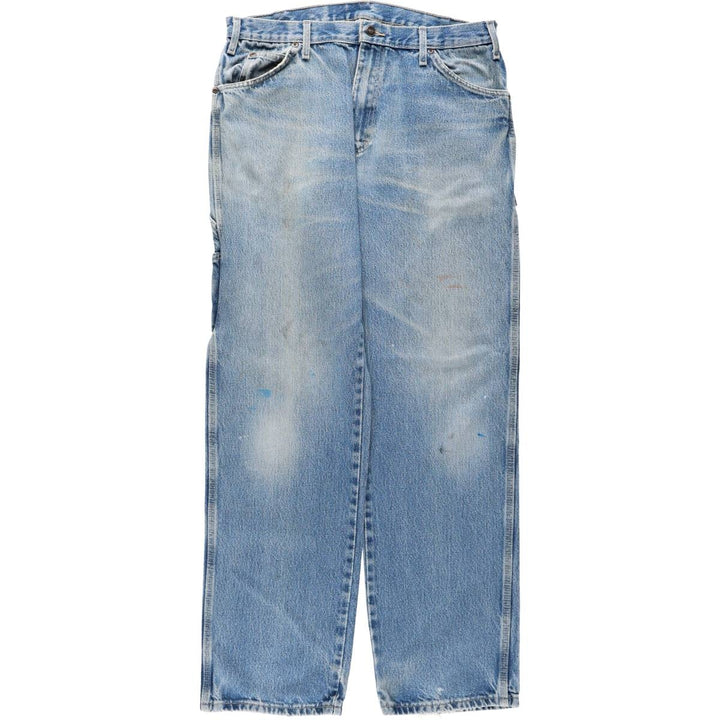 Dickies denim painter pants for men, equivalent to W35 cotton blue type Vintage Second Hand