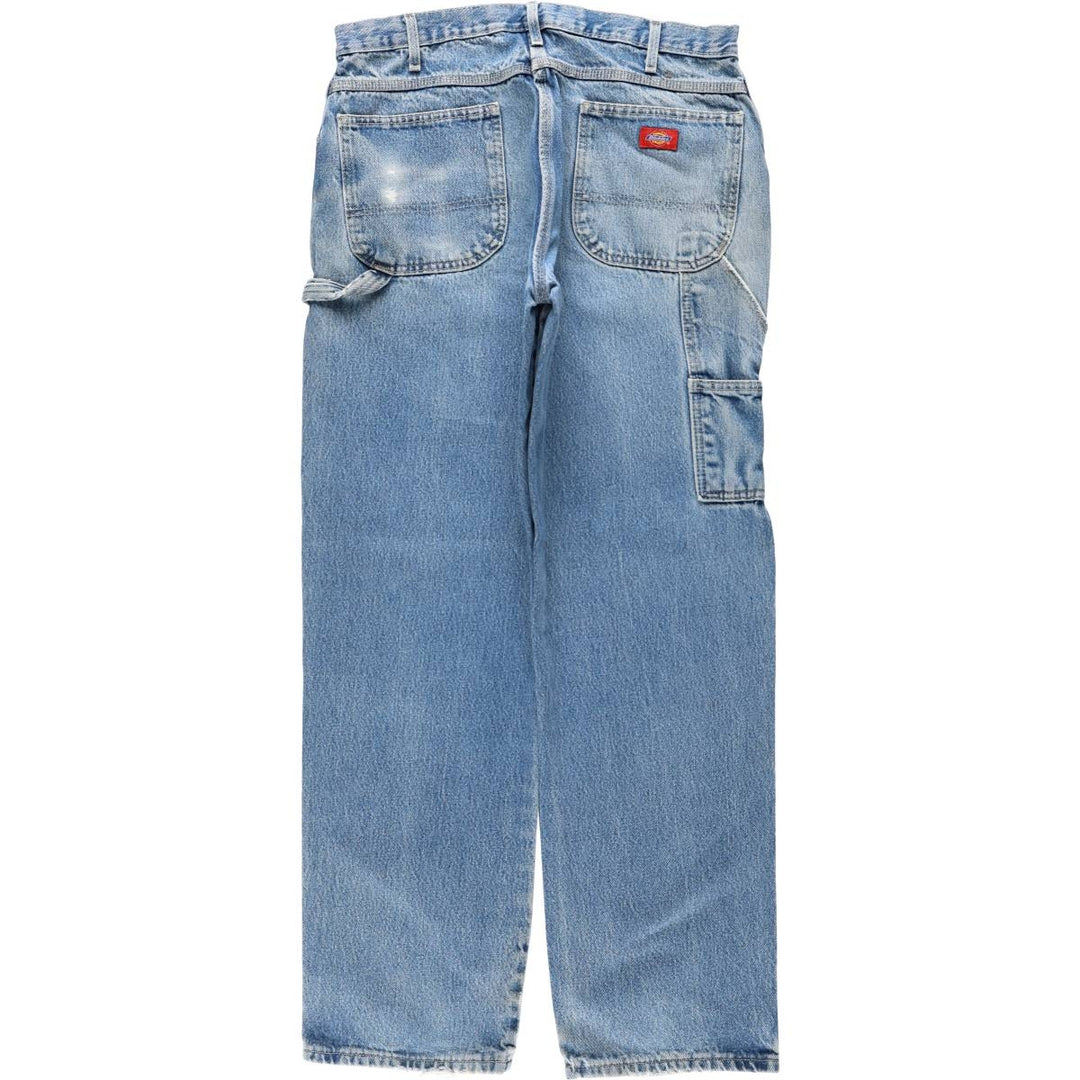 Dickies denim painter pants for men, equivalent to W35 cotton blue type Vintage Second Hand