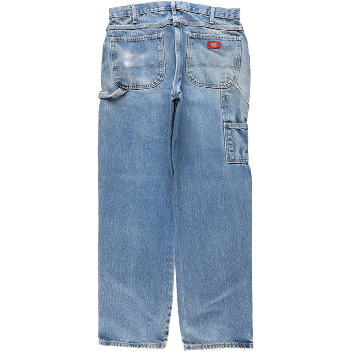Dickies denim painter pants for men, equivalent to W35 cotton blue type Vintage Second Hand