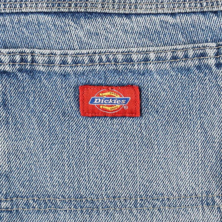 Dickies denim painter pants for men, equivalent to W35 cotton blue type Vintage Second Hand