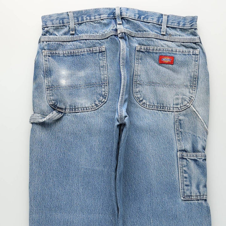 Dickies denim painter pants for men, equivalent to W35 cotton blue type Vintage Second Hand