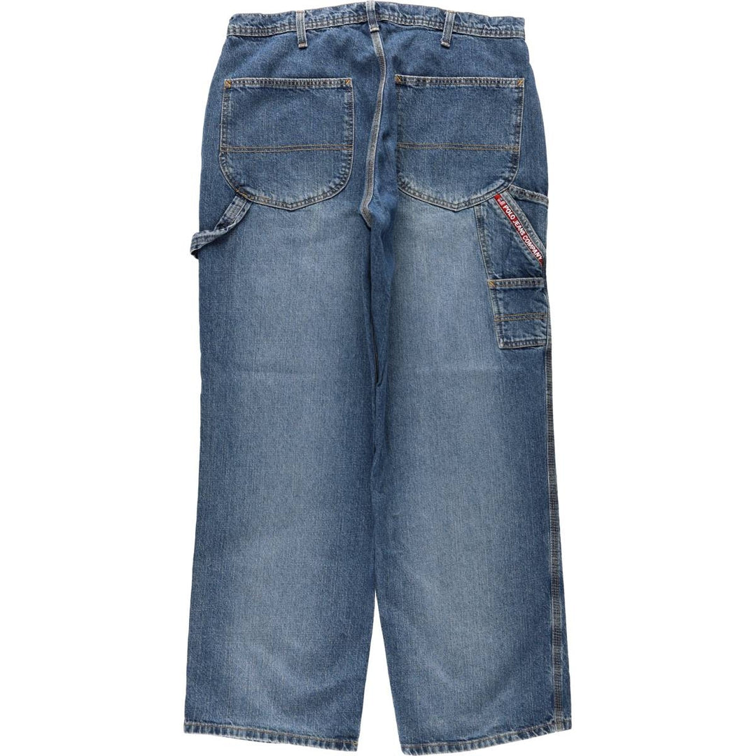 Ralph Lauren POLO JEANS COMPANY denim painter pants, men's size W37 (approx.) cotton blue type Vintage Second Hand