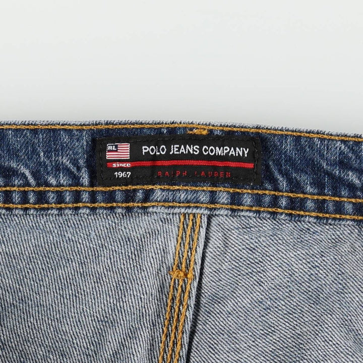Ralph Lauren POLO JEANS COMPANY denim painter pants, men's size W37 (approx.) cotton blue type Vintage Second Hand