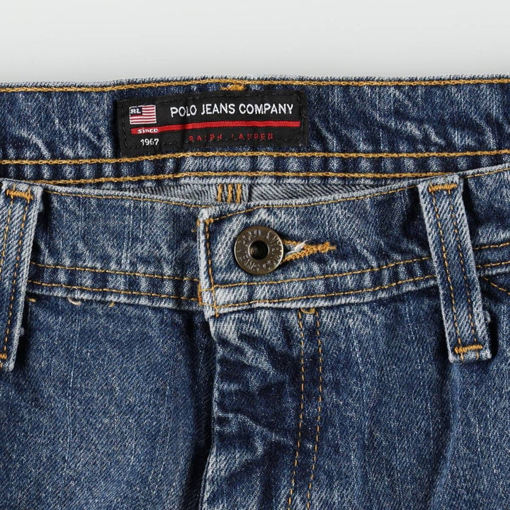 Ralph Lauren POLO JEANS COMPANY denim painter pants, men's size W37 (approx.) cotton blue type Vintage Second Hand
