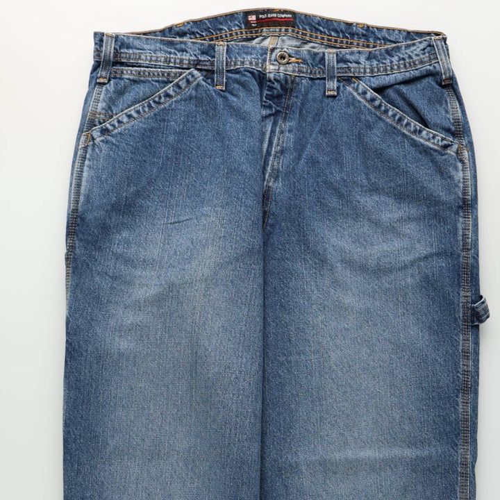 Ralph Lauren POLO JEANS COMPANY denim painter pants, men's size W37 (approx.) cotton blue type Vintage Second Hand