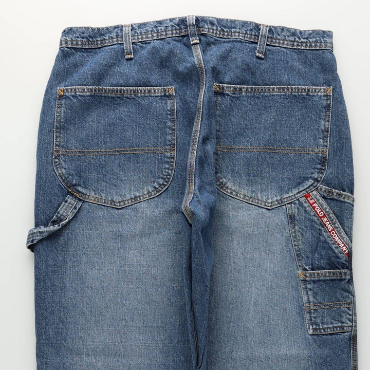 Ralph Lauren POLO JEANS COMPANY denim painter pants, men's size W37 (approx.) cotton blue type Vintage Second Hand