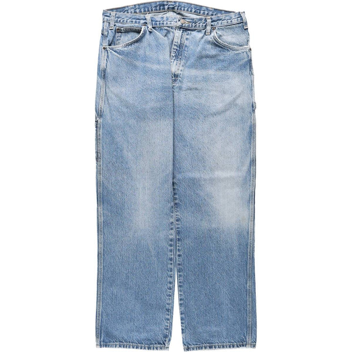 Dickies denim painter pants for men, equivalent to W37 cotton blue type Vintage Second Hand