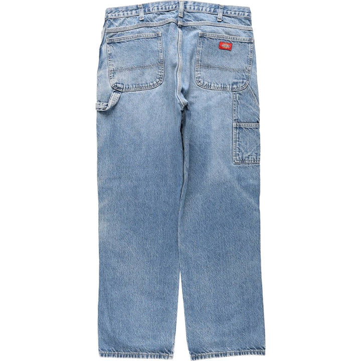 Dickies denim painter pants for men, equivalent to W37 cotton blue type Vintage Second Hand