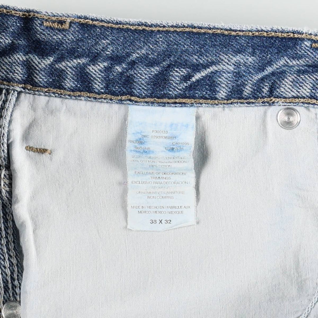 Dickies denim painter pants for men, equivalent to W37 cotton blue type Vintage Second Hand