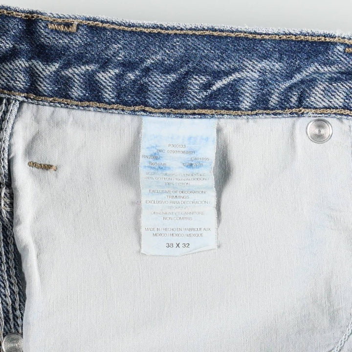 Dickies denim painter pants for men, equivalent to W37 cotton blue type Vintage Second Hand