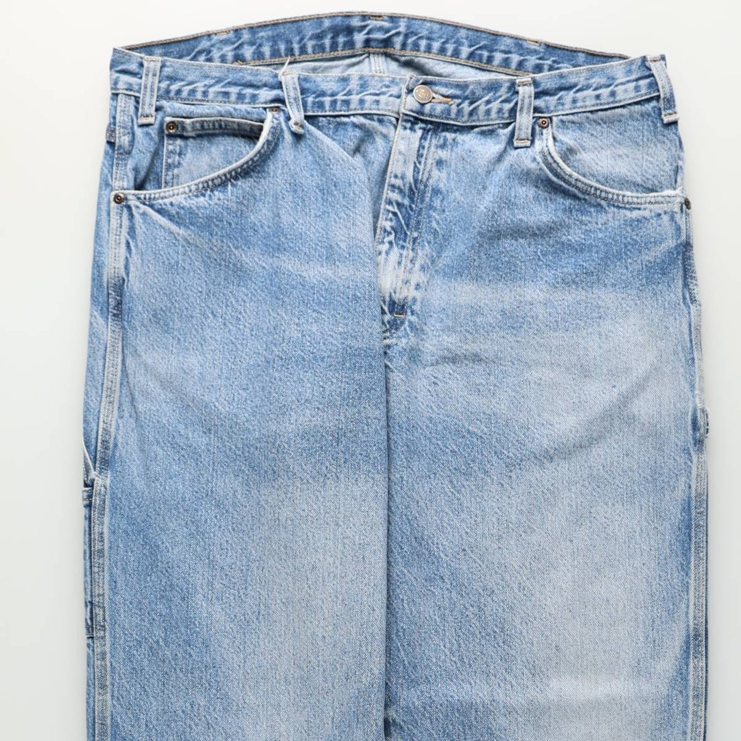 Dickies denim painter pants for men, equivalent to W37 cotton blue type Vintage Second Hand