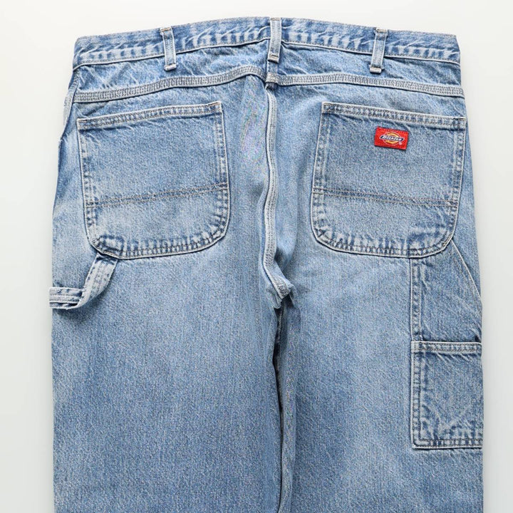 Dickies denim painter pants for men, equivalent to W37 cotton blue type Vintage Second Hand