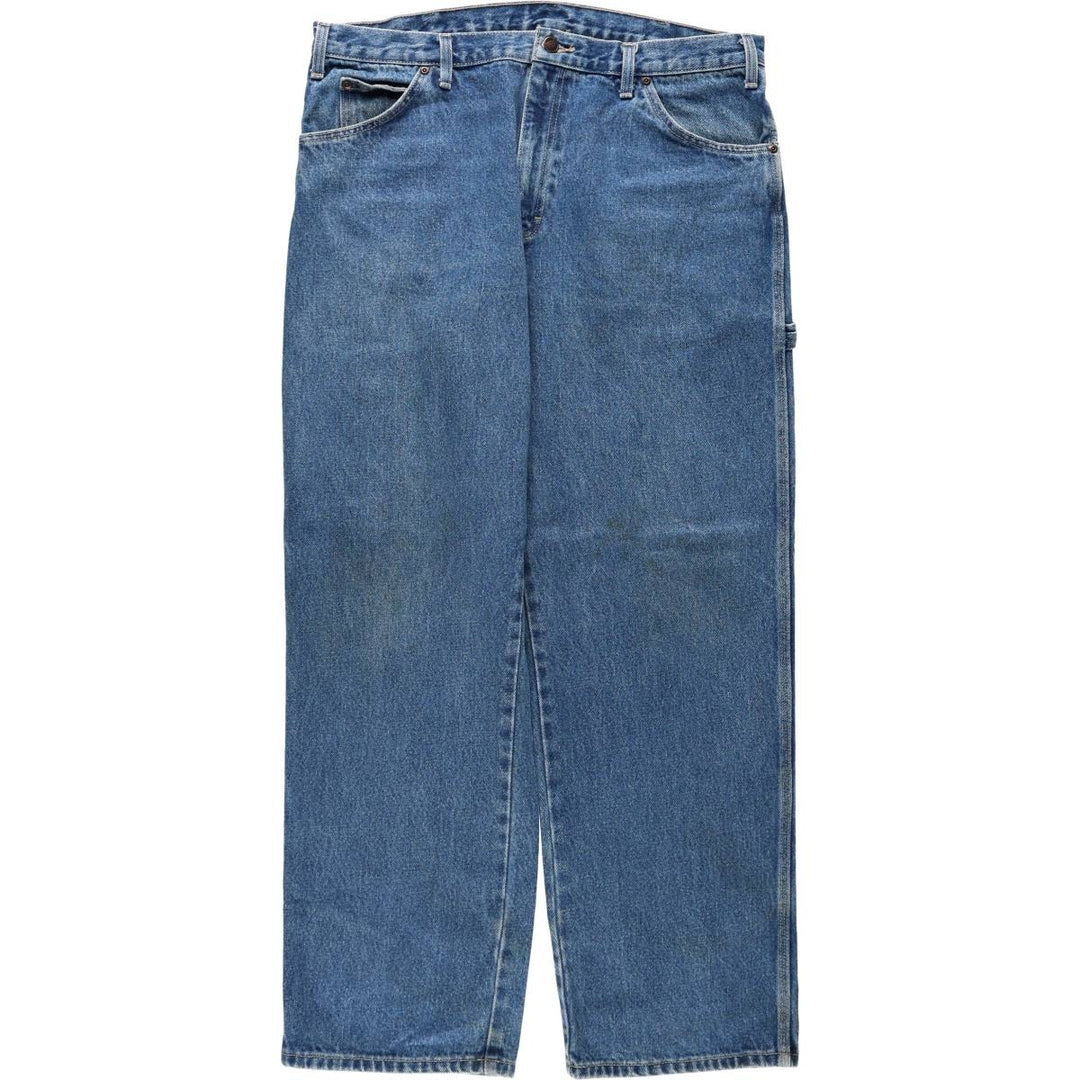 Dickies denim painter pants for men, equivalent to W37 cotton blue type Vintage Second Hand