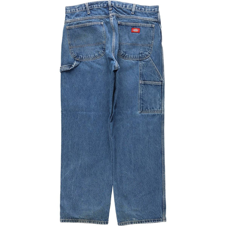 Dickies denim painter pants for men, equivalent to W37 cotton blue type Vintage Second Hand
