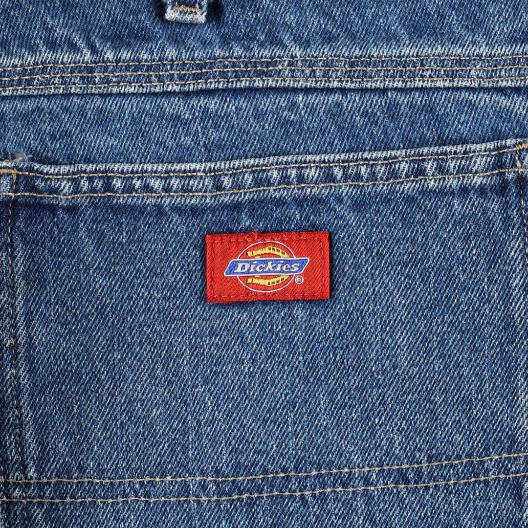 Dickies denim painter pants for men, equivalent to W37 cotton blue type Vintage Second Hand