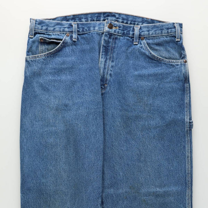 Dickies denim painter pants for men, equivalent to W37 cotton blue type Vintage Second Hand