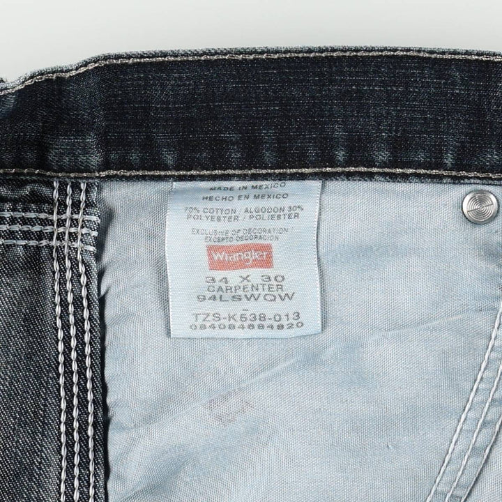 Wrangler Denim Painter Pants for Men, W34 equivalent cotton blue type Vintage Second Hand