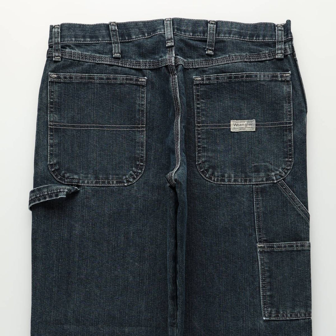 Wrangler Denim Painter Pants for Men, W34 equivalent cotton blue type Vintage Second Hand