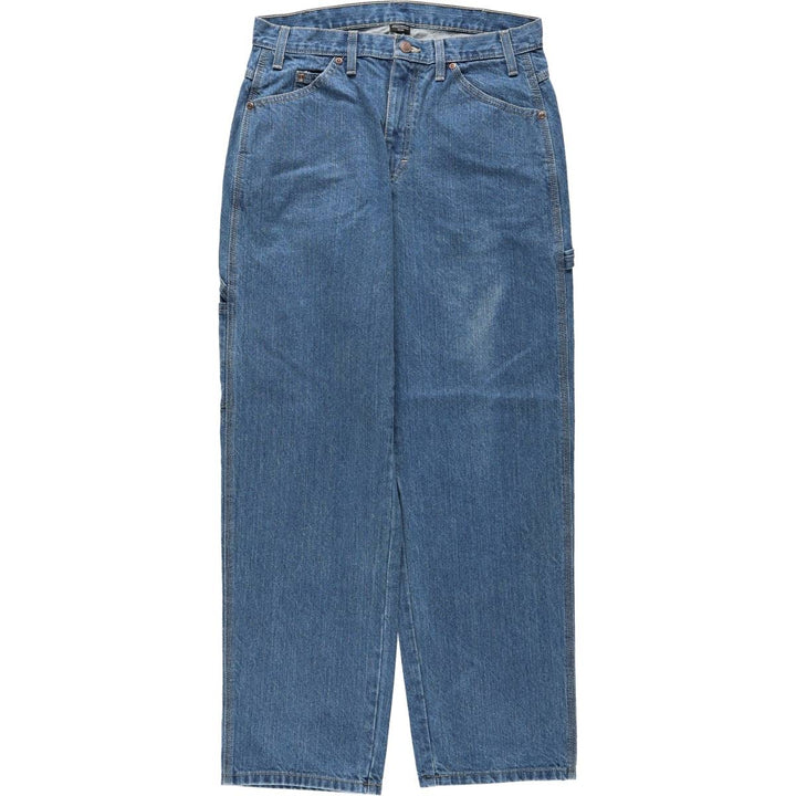 Dickies denim painter pants for men, equivalent to W32 cotton blue type Vintage Second Hand