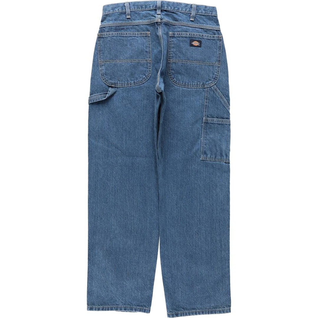 Dickies denim painter pants for men, equivalent to W32 cotton blue type Vintage Second Hand