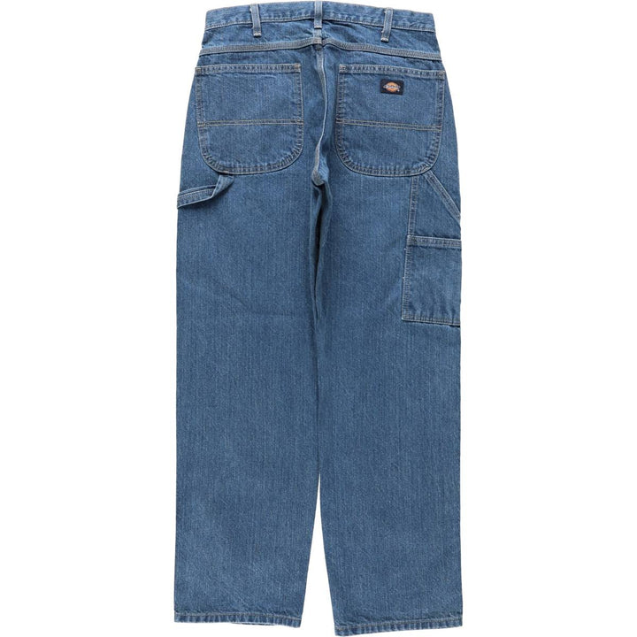 Dickies denim painter pants for men, equivalent to W32 cotton blue type Vintage Second Hand