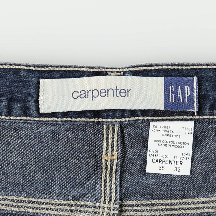 GAP Carpenter denim painter pants, men's size W36 (approx.) cotton Indigo Vintage Second Hand
