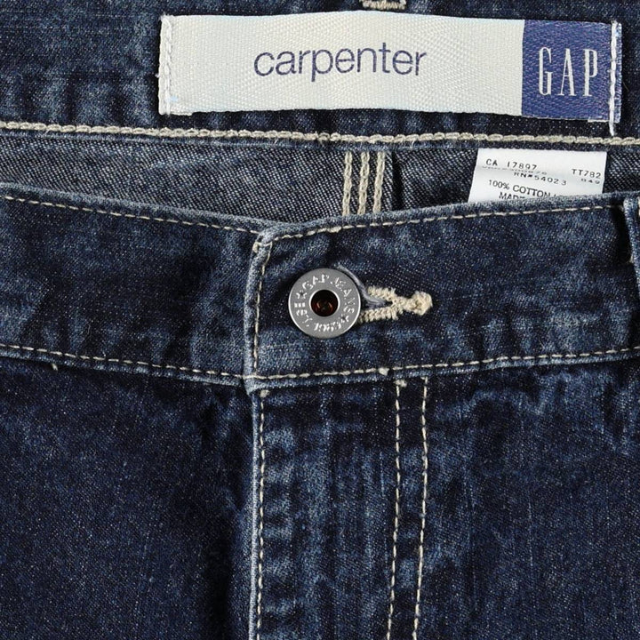 GAP Carpenter denim painter pants, men's size W36 (approx.) cotton Indigo Vintage Second Hand