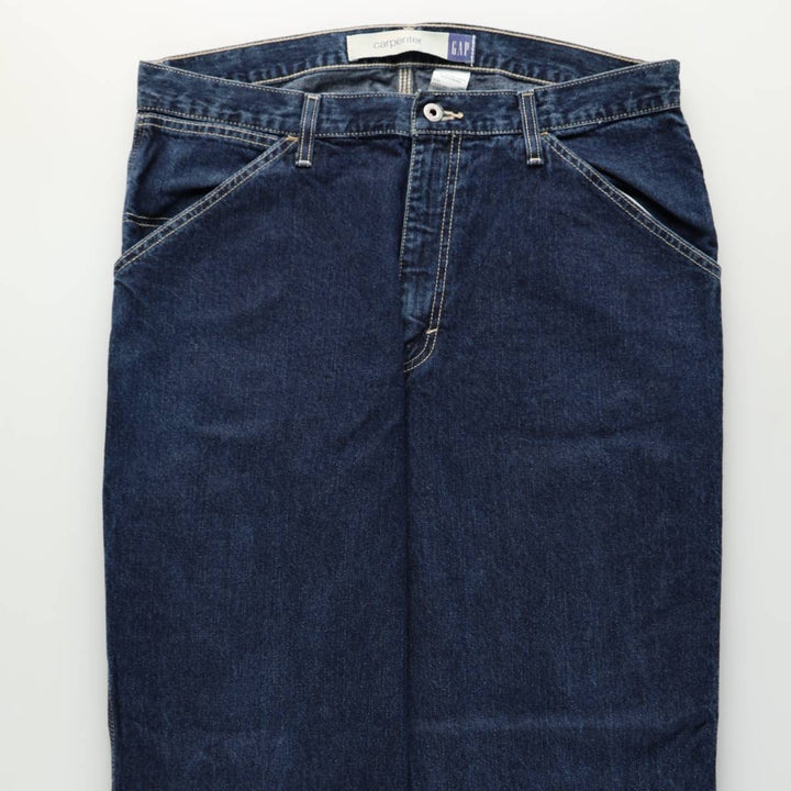 GAP Carpenter denim painter pants, men's size W36 (approx.) cotton Indigo Vintage Second Hand
