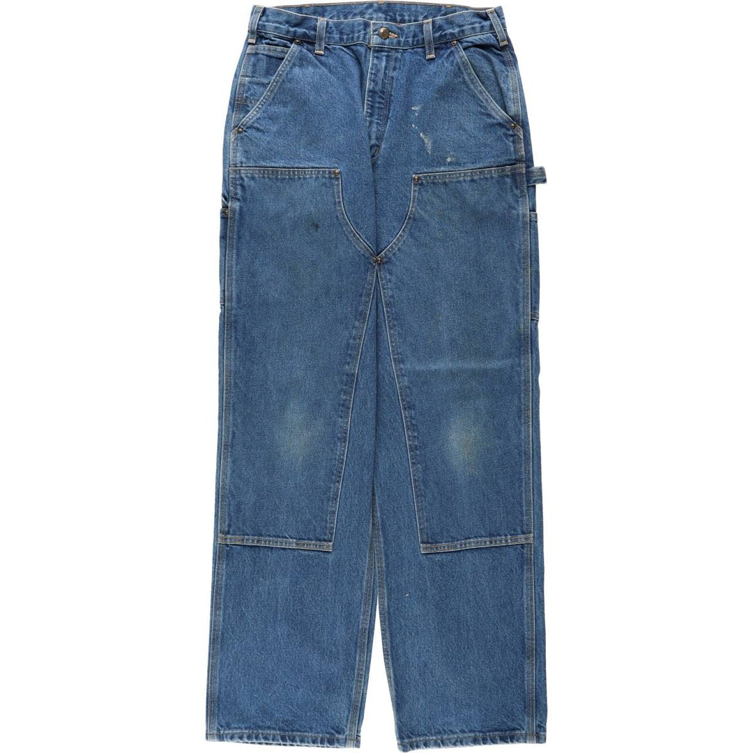 Carhartt Loose Original Fit Double Knee Denim Painter Pants, Men's Size W32 cotton blue type Vintage Second Hand