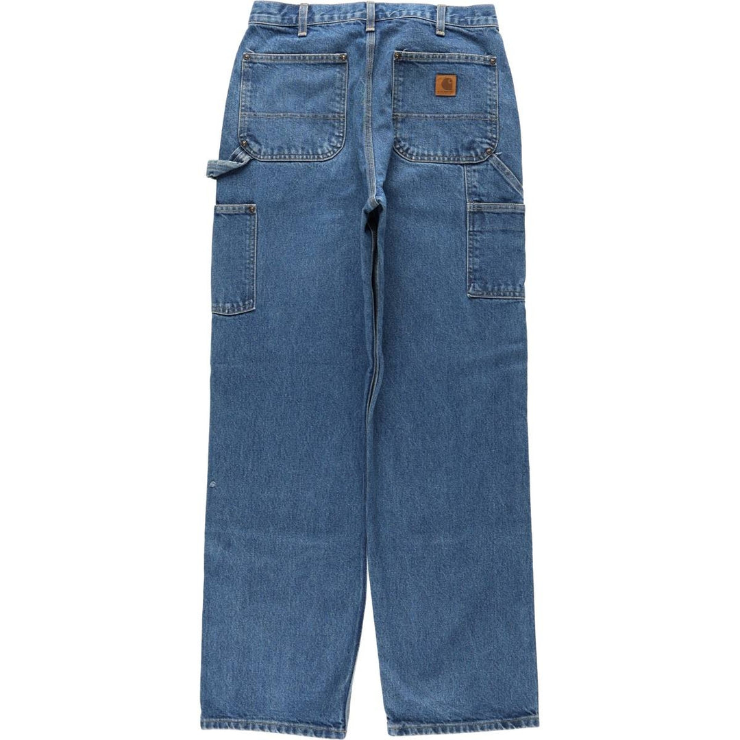Carhartt Loose Original Fit Double Knee Denim Painter Pants, Men's Size W32 cotton blue type Vintage Second Hand