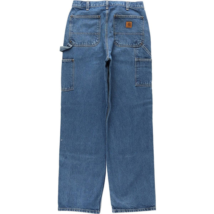 Carhartt Loose Original Fit Double Knee Denim Painter Pants, Men's Size W32 cotton blue type Vintage Second Hand