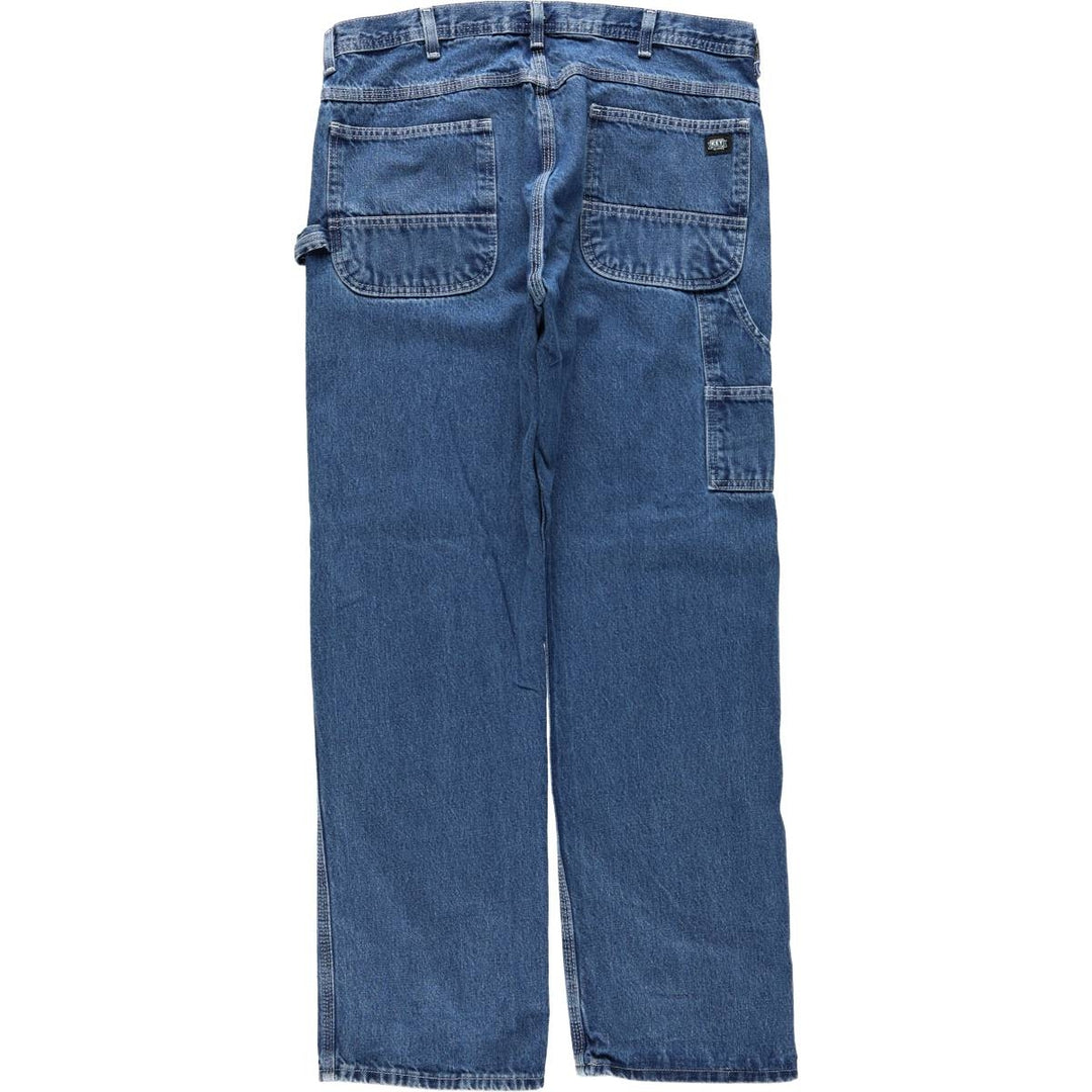 Key Denim Painter Pants for Men, W37 cotton blue type Vintage Second Hand